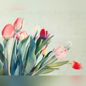 Original Artwork | Floral Tulip Bouquet